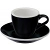 Loveramics Egg - Espresso 80 ml - šálka s podšálkou čierna