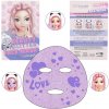 Top Model Beauty FACE Mask glitter fialová