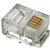 SOLARIX Modulár.konektor6p4c RJ11na plochý kab.licna,100ks 11006400