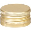 Zátka ALU na demižón, zlatá, vrchnák so závitom, 35/18 mm
