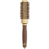Olivia Garden Expert Blowout Shine Gold a Brown okrúhla fúkacia kefa na vlasy 33 mm