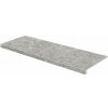 Rako Rave DCFVD900 schodová tvarovka 30x120 grit šedá rekt.