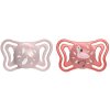CHICCO Cumlík Physio Light silikónový dievča 6-16m, 2 ks 71038.11