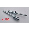 TOOLCRAFT 160146 trhacie nit (Ø x d) 4 mm x 8 mm hliník ocel 500 ks