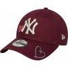 New Era NEW YORK YANKEES YTH MLB HEART ICON 9FORTY JR vínová