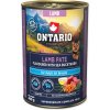 Konzerva Ontario Adult jahňacia pate s príchuťou rakytníka 400g