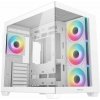 DEEPCOOL skříň CG530 4F ATX / 4x120mm ARGB fans / USB 3.0 / USB-C/ panoramatická / bílá (R-CG530-WHADA4-G-1)