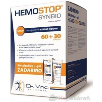 Hemostop SynBio Da Vinci 90 kapsúl + Hemostop Gél 75 ml