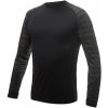 SENSOR MERINO IMPRESS pánske tričko dl.rukáv čierna/batik Veľkosť: XXL