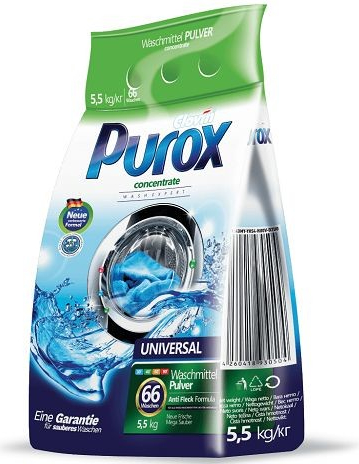 Purox Universal prací prášok 5,5 kg 66 PD