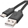 Emos SM7008BL USB 2.0 A/M - micro B/M, 2m, černý