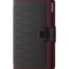 Kožená peňaženka SECRID Miniwallet Fuel Black Red čierna s červenými detailmi