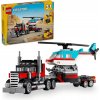 LEGO® Creator 3 v 1 31146 Nákladiak s plochou korbou a helikoptéra