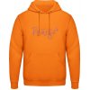AWDis Hoodie Mikina - Dizajn - Moje deti majú labky - Orange Crush - XL - Pánske
