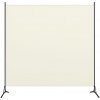 vidaXL s 1 panelom krémovo biely 175x180 cm