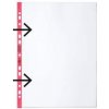 Euroobal DURABLE otvorený zľava A4 90mic s červeným okrajom 100ks