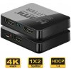 HDMI splitter 1-2 porty, s napájením z USB, 4K, FULL HD, 3D