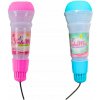Detský Mikrofón na Karaoke s Echom a Svetlami - Ružový