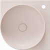 Rohové umývadlo Ravak Yard 45x45 cm alabaster pink matný XJX0G245000