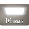 V-TAC LED vstavaný panel s napájacím zdrojom 6W, 660lm, štvorec, 1+1 zadarmo! Farba svetla: Teplá biela
