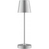 Brilliant - LED stmievateľná nabíjateľná dotyková stolová lampa ELORA LED/2,5W/5V 2700K IP44 strieborná G60245/58 + záruka 3 roky zadarmo