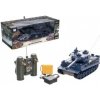 Teddies RC Tank TIGER I plast 33cm 27MHz RTR na baterie dobíjecí pack se zvukem a světlem 1:28
