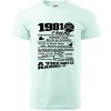 1981 v kocke - Klasické pánske tričko vyššej gramáže - L ( Frost )
