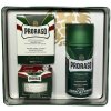 Proraso Green Vintage Selection Gino krém na holenie 150 ml + krém pred holením 100 ml + balzam po holení s vôňou mentolu a eukalyptu 100 ml darčeková sada