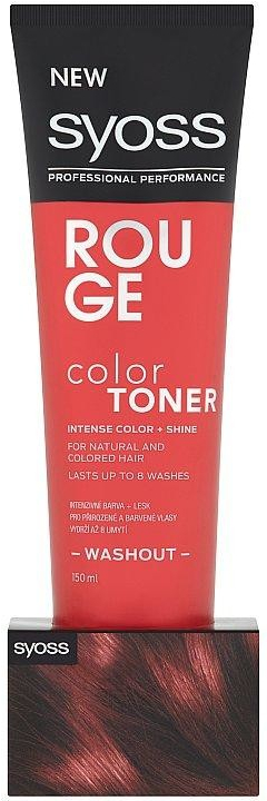 Syoss Color Toner Washout dočasná intenzívna farba na vlasy Červený 150 ml  od 6,25 € - Heureka.sk