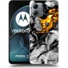 Picasee silikónový čierny obal pre Motorola Moto G14 Black Gold 2