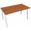 Pracovný stôl UNI A, 140x75,5x80 cm, čerešňa/biela