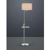 TRIO 400400107 Claas Stojanová lampa 400mm E27 1X60W Matný nerez, šedá, USB port