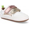 Barefoot detské tenisky Tip Toey Joey – Landy white champagne rose gold biele