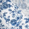 Viskózové plátno s leskom blue flowers-NT-2994
