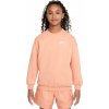 Dievčenské mikiny Nike Kids Sportswear Club Fleece Oversized - Oranžový (XS)