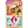 Educa Dřevěné Disney princezny Kráska Belle a Ariel 2 x 25 dielov