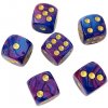 imago Sada šesťstenných kociek - Fialovo-modrá (6 ks)