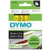 Páska do štítkovača, 19 mm x 7 m, DYMO D1, žltá čierna