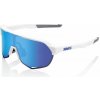 100% S2 Matte White HiPER Blue Multilayer Mirror Lens slnečné okuliare