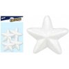 MFP Creative polystyrénové hviezdy priemer 8cm hladké biele 4ks