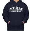Fajntričko Mikina - Evolúcia Alkohol, Farba tmavo modrá, Strih/ Variant Pánsky/UNISEX