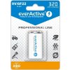 everActive 9V 320 mAh 1 ks EVHLR22-320