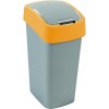 Curver FLIP BIN 45L strieborná/žltá 02172-535