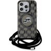 Karl Lagerfeld IML Monogram Crossbody K&CH Heads MagSafe kryt pre iPhone 15 Pro Max, čierny 57983120790