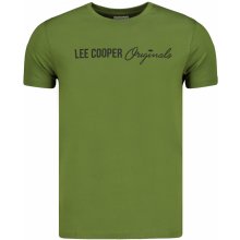 Lee Cooper pánske tričko Logo kaki