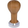 Buna café tamper, dub, olej, 41 mm, nerez lesk, plochý