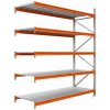 Majster Regál Kovový regál LONGSPAN 250x225x80-5-Metal, Pozinkované/Oranžová