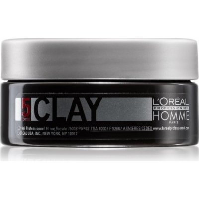 L'Oréal Professionnel Homme Clay 50 ml - Fixačný hlina na vlasy pre matný efekt