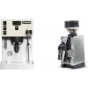 Rancilio Silvia PRO X, white + Eureka Mignon Zero 65 All Purpose, CR chrome