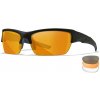 Športové okuliare Valor 2.5 Wiley X®, 3 sklá – Číre + Dymovo sivé + Oranžové Light Rust, Čierna